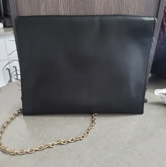 Frayed Black And Gold Cross Body Bag​ - Picture 6 of 10